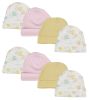 Girls Baby Caps (Pack of 8)