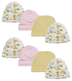 Baby Girl Infant Caps (Pack of 8)