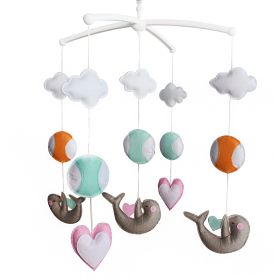 Baby Crib Mobile Infant Room Nursery Bed Decor Hanging Toy Musical Mobile; Lovely Beaver Playing Balls