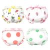 4 Pack Baby Infant Toddler Ruffle Bloomer Shorts Breathable Cotton Diaper Covers - Lovely Fruits