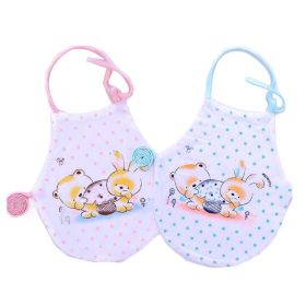 2 Pieces Cotton Baby Belly Band Pink Blue Bear Baby Bibs Soft Cover Keep Warm Bellyband