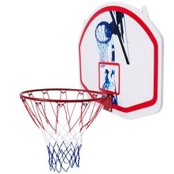 35" x 24" Wall Mounted Mini Basketball Hoop Backboard & Rim Combo
