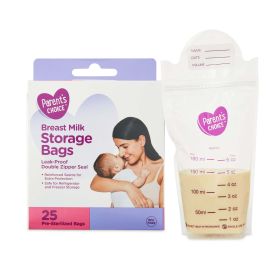 Parent's Choice Breast Milk Storage Bag, 25 Count