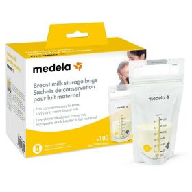 Medela Breast Milk Storage Bags, 6oz/180ml, 100-pack