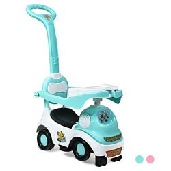 3-in-1 Ride On Push Car with Music Box & Horn