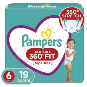 Pampers Cruisers 360 Fit Diapers, Active Comfort Size 6, 19 Count