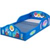 Baby Shark Plastic Sleep and Play Plastic Toddler Bed with Attached Guardrails - Toddler Size Bed