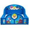 Baby Shark Plastic Sleep and Play Plastic Toddler Bed with Attached Guardrails - Toddler Size Bed
