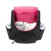 Child of Mine by Carter's Changing Pad Included Backpack Diaper Bag, Black Quilted