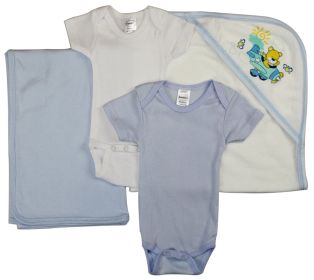 Baby Boy 4 Pc Layette Sets (size: large)