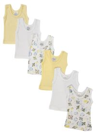 Unisex Baby 6 Pc Tank Tops (size: Newborn)
