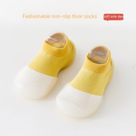 Baby Toddler Waterproof Early Education Socks (Option: Yellow-26to27 Code)