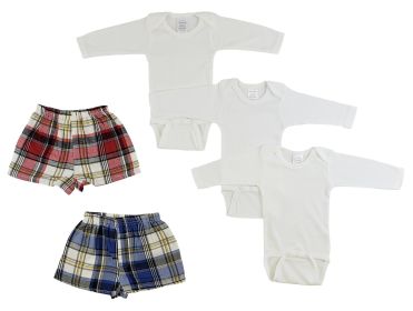 Infant Long Sleeve Onezies and Boxer Shorts (size: medium)