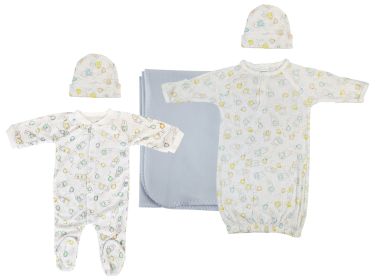Boy Newborn Baby 5 Pc Layette Sets (size: medium)