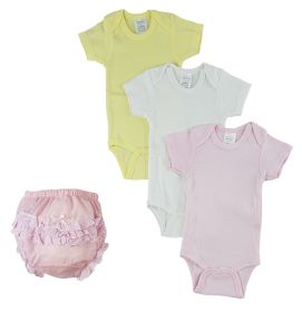 Pink Girl's Onezies and Fancy Pants Underwear (size: Newborn)