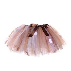 Girl Deer Bubble Skirt (Option: Pink Single Skirt-XS)
