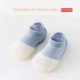 Baby Toddler Waterproof Early Education Socks (Option: Light Blue-20to21 Code)
