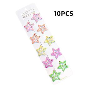 Cartoon Baby Girl Hair Clips Cute Bear Children Hairpin Bowknot Knitted Flower Kids Barretees Baby Hair Accessories (Color: F-2)