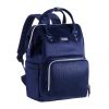 SUNVENO Velvet Stitching Diaper Bag Backpack Large Capacity Tote Shoulder Nappy Bag Organizer for Baby Care with Insulated Pockets,Waterproof Fabric