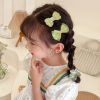 Chiffon Bow Ribbon Girls Hairpins Cute Colorful Bows Flowers Children Hair Clips Fashion Hair Accessories