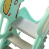 5 in 1 Slide and Swing Playing Set, Toddler Extra-Long Slide with 2 Basketball Hoops, Football, Ringtoss, Indoor Outdoor XH