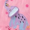 Baby Girl Elephant Embroidered & Dot Pattern Long Sleeve Shirt