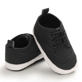 Soft Sole Baby Toddler Shoes (Option: Black-13cm)