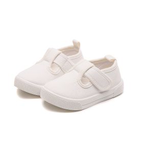 Children's Canvas Shoes Casual Soft Bottom Sports (Option: Beige-25 Yards)