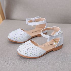 Spring And Summer New Girls' Sandals (Option: White-31 Yards)